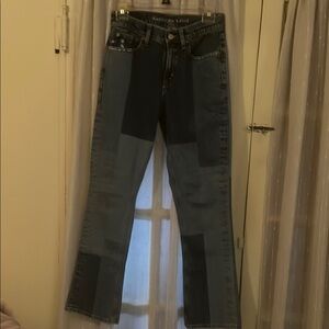 American Eagle Outfitters Flare & Wide Leg Jeans Blue 00 short